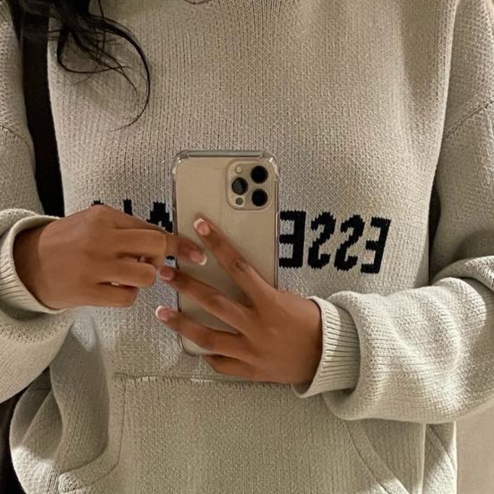 Essential Knit hoodie